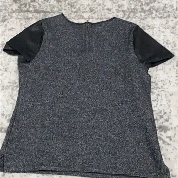 Talbots wool blend short sleeve shirt size L EUC - Picture 5 of 8